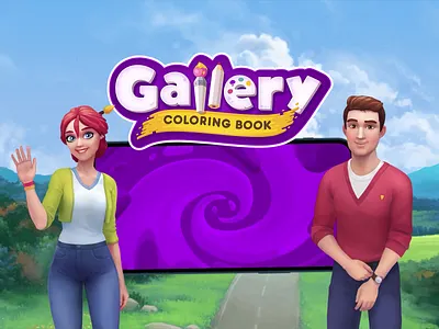 Gallery: St. Valentine's Day Event beresnev character coloring book gallery illustraion mobile game ui ux valentine valentines day