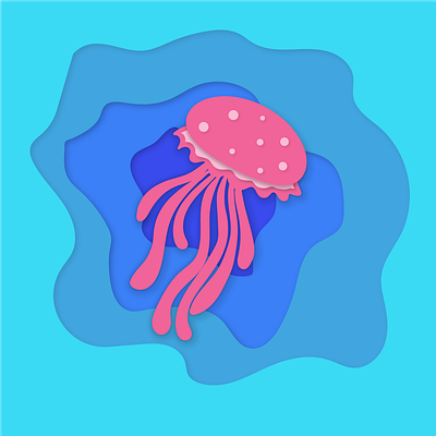 Jellyfish design illustration vector