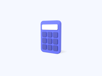 Calculator 3d 3d art 3d artist 3d design 3d designer 3d icon 3d icons 3d modeling icon illustration ui