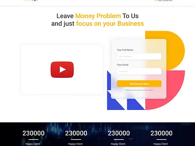 Financial Web UI Design bitapp bitapps bitcode bitform financial financial app financial ui financial website form design glass glass form glassmorphism glassmorphism contact us glassmorphism form homepage landingpage