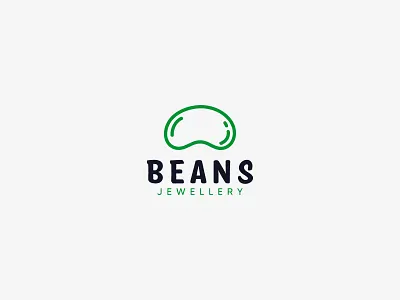 Beans Jewellery Logo bean logo creative logo jewellery minimalist logo