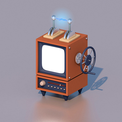 Unusual TV 3d 3d art 3d modeling c4d cinema4d design illustration isometric tv