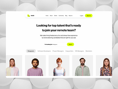 Haxo - Freelance Platform eccomerce freelance hero interface marketplace product service startup ui uiux web
