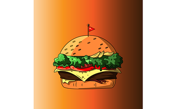 Vector burger illustration adobe adobe illustrator artist artwork burger burger logo colorful digital digital art digital illustration food food and drink food app food illustration foodie illustration illustration art illustrations illustrator india