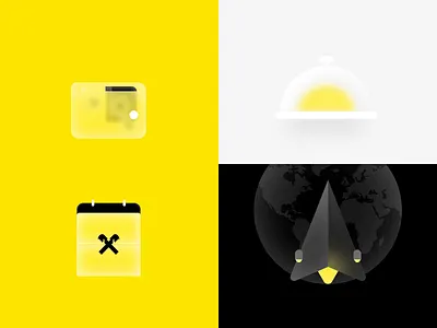 Illustrations for Spending Highlights bank branding clean design finance glossy grid illustration interface simple ui