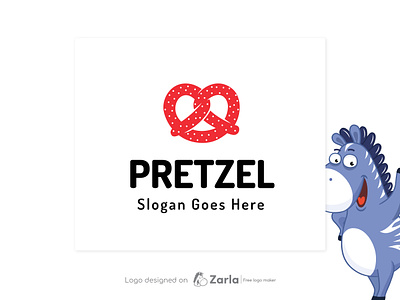 Pretzel Logo bakery logo branding cookies logo free logo free logo maker heart logo logo logo design logo maker pretzel logo