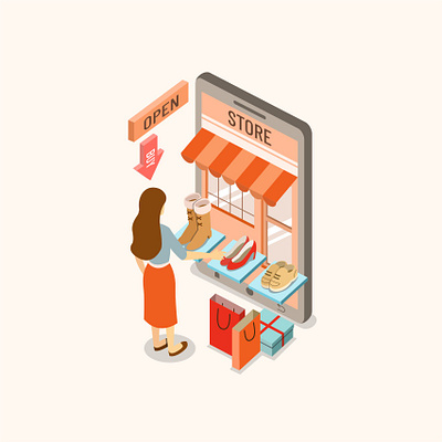 shopping in online store app isometric cool flat character illus adobe illustrator character character illustrator character online shop flat illustration flat illustration online shop illustraion isometric art isometric design isometric illustration online shop online shopping online store