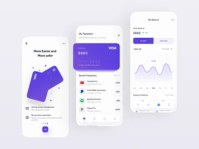 Visz - Finance Mobile Apps app branding cleandesign design detail dribbble finance financeapp finances freelance freelancer futuristic illustration logo popular trend ui uiux