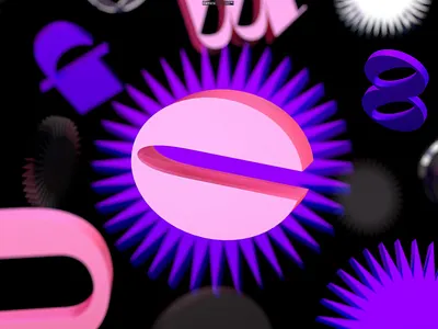 Selfstyle C 3d cinema4d clean illustration lettering typography