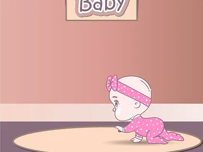 Baby design illustration minimal vector