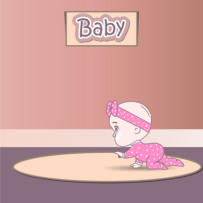 Baby design illustration minimal vector