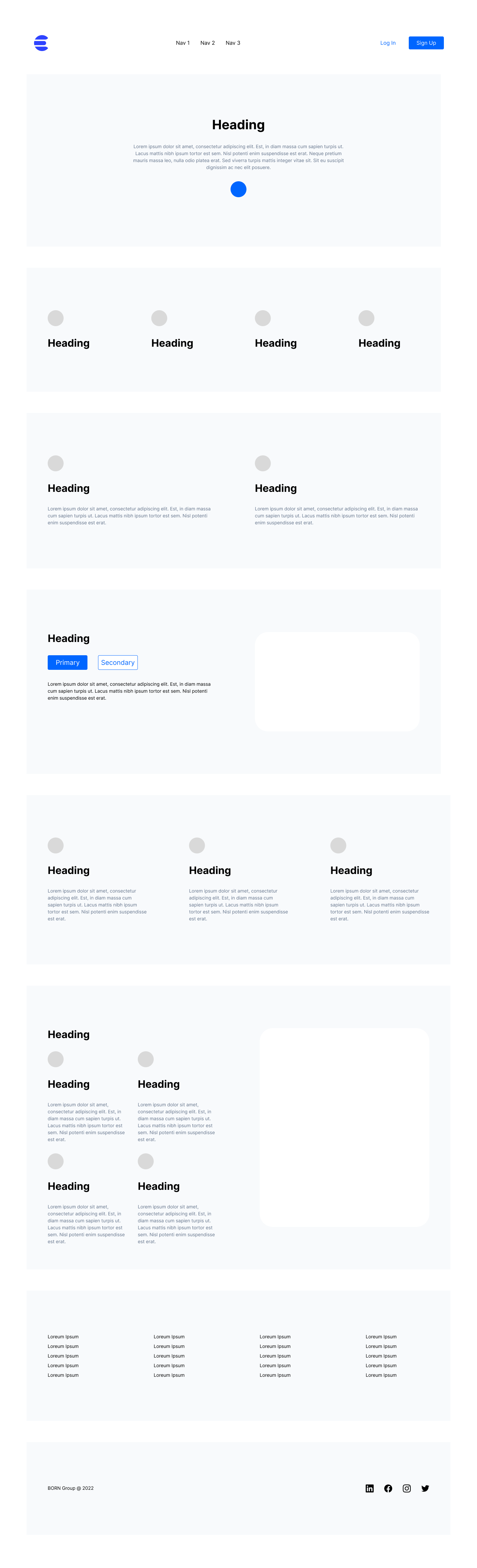 Figma Auto-Layout Showcase — Component Design System