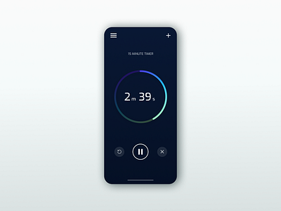 Countdown Timer blue gradient countdown countdown timer counter dailyui dailyuichallenge ui