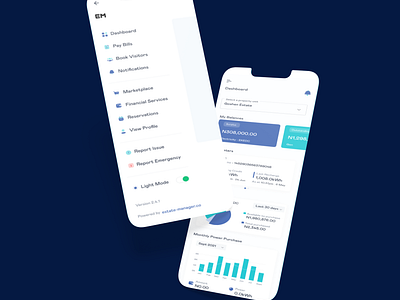 An Estate Manager App app appdesign appui design graphic design mobileapp ui ux