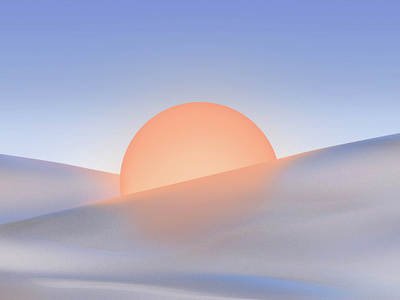 Glowing Ocean 3d art blur cinema4d ocean sun sunrise