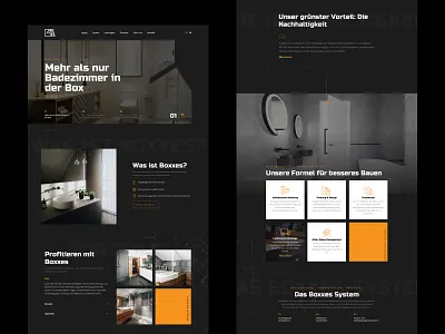 Boxxes — Architecture Website Design architectural architecture architecture design art direction branding building construction design home house landing layout minimal typography ui ux web website
