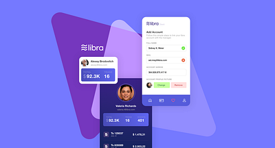 Libra Client 1950labs app bitcoin blockchain cards client crypto cryptocurrency innovation libra mobile tech ui