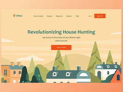 Midas - Real Estate Landing Page home page homepage landing landing page landingpage real estate web webpage website