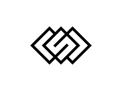 S blackandwhite blacklogo brandidentity flat geometric icon logo logodesign logodesigner s slogo squire vector