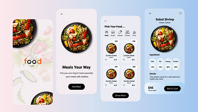 Food App Design homepage homepage design ui ux design uiux web design website design