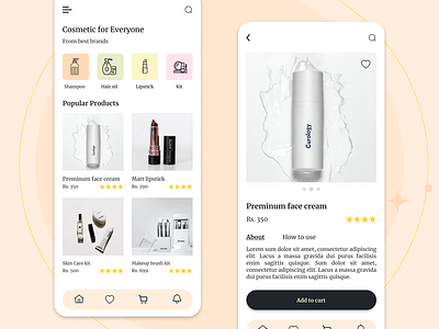 UI UX Design For Cosmetic Brand adobexd cosmetic cosmeticbrand figma graphic design illustration logo ui uiux userexperience userinterface ux