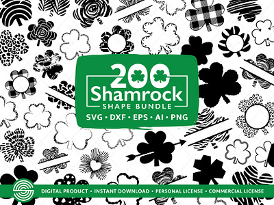 200 Shamrock shape SVG | St Patrick's Day Svg Bundle clover svg design illustration irish svg lucky bundle svg lucky svg shamrock st patrick clip art st patricks bundle st patricks cut file st patricks svg st patricks vector svg svg files for cricut vector