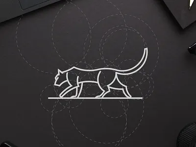 Minimalist Leopard Logo branding clean golden ratio icon leopard logo minimalist minimalist logo monogram simple vector