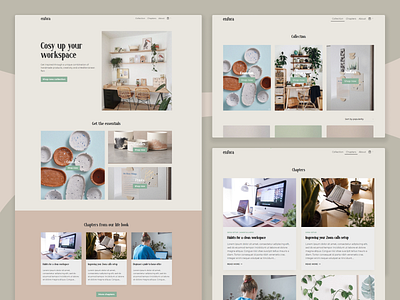 Web Design | Home - eCommerce - Blog artisan blog design ecommerce homepage minimal plants setup uidesign ux uxdesign uxui workspace