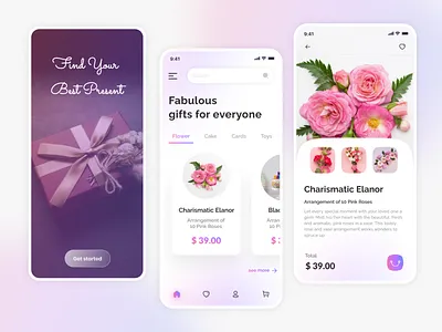 Online Gift Shop App Design app app design application design concept ecommerce gift gift app gift app design gift application gift shop gifts online shop online shopping online store presentes app ui ui design ux ux design wishlist app