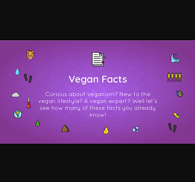 Vegan Facts open graph image og image opengraph social media