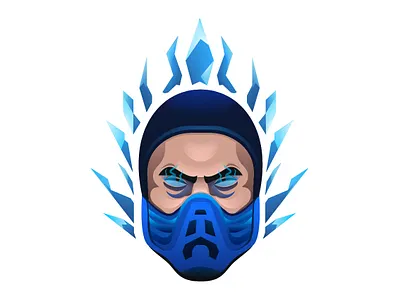 Mortal Kombat - Sub Zero art character characterdesign design fanart game gradient hero illustration illustrator mortalkombat subzero vector vector illustration
