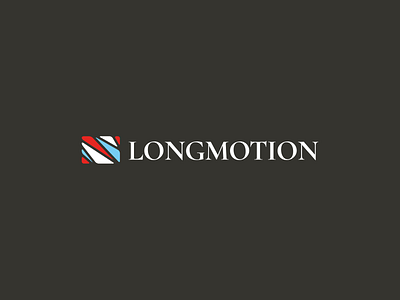 Longmotion Logo Design animation branding flat flat design gif logo logo animation logo design longmotion stripe stripes logo