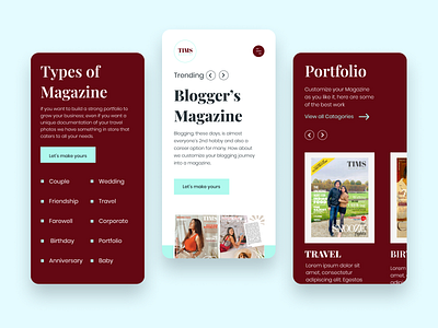 Concept Magazines | Website Design anniversary birthday blog concept editorial magazine magazine design portfolio travel ui ux web design website concept website design wedding