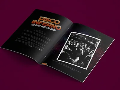 DISCO INFERNO booklet design book book cover book layout book layout design booklet design graphic graphic design graphicdesign identity layout layoutdesign print typography