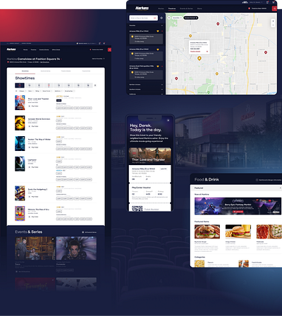 Harkins Theatres — Locations locations map movie showtimes theatre ticketing ui ux website