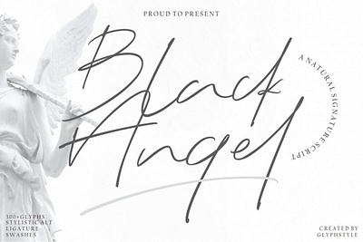 Free Black Angel Script Font brand design brand identity brand logo branding font branding typeface logo design natural script naturalistic naturally print print design printable font printables signature signature design signature font signature fonts signature logo signature photography