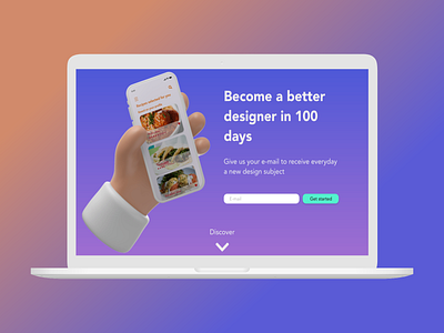 Daily UI challenge 100 adobe xd adobexd daily ui dailyui dailyui100 dailyuichallenge design gradient purple gradient ui ui challenge ux ux design uxdesign uxui website website design