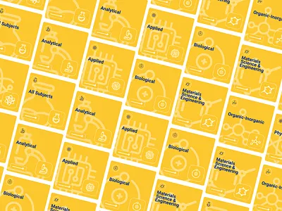 Chemistry Subjects card ui cards ui chemical clean icons product design roboto science typography ui ui ux user experience user interface ux