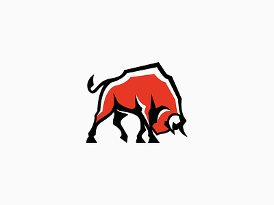 Bull Logo for Sale angus animal beef branding bull cattle cow design emblem farm financial icon illustration logo mark masculine red restaurant sports vector