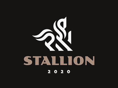 Stallion horse logo