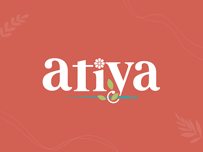 Atiya Branding Desing brand brand identity branding embroidery empowerment femenine floral flowers logo logo design nature needle plants sew sewing