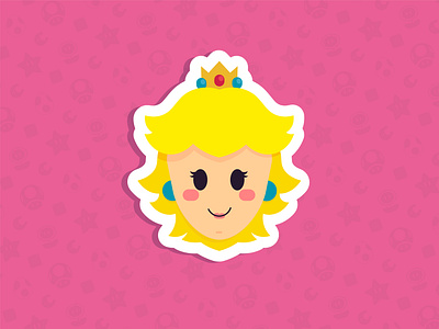 Peach cute emoji game game art icon illustration mario mario bros mario party minimal pattern peach princess princess peach royal sticker super smash bros super smash bros ultimate vector vectorart