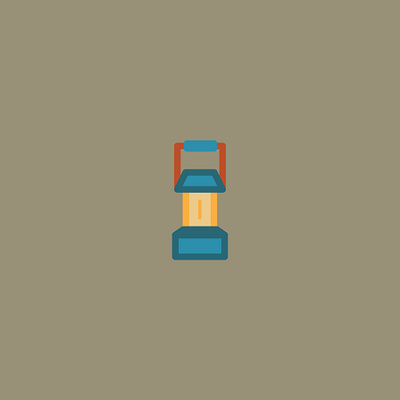 Camping lantern adventure badge camping color design illustration illustrator lantern vector