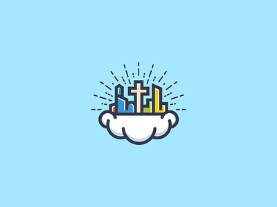 Heaven City catholic christian church city cloud clouds cross god gods heaven heavenly illustration logo orthodox prophecy religion religious sky