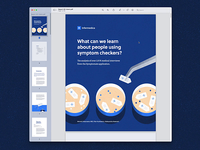 Infermedica Symptom Checker users - PDF report ai artificial intelligence digital health doctor e book editorial design health healthcare illustration illustrator indesign landing page medical patient pdf product page report report design symptom checker symptoms