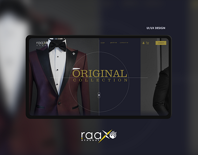Raaxo Vogue adobe adobe xd branding cloth clothes clothing clothing brand clothing company design ecommerce logo shopping tailoring ui ux