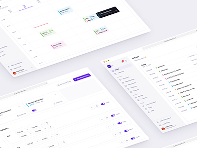 Teacher Schedule Management calendar clean dashboard events flat kanban minimal saas schedule shadcn shadcnui tailwind vertical saas