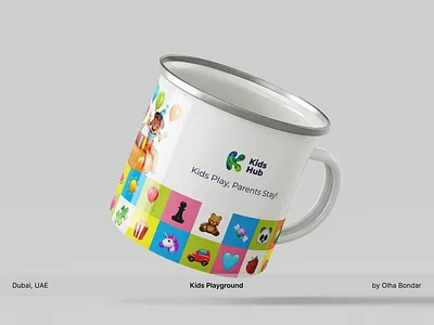 Kids Playground // Mug + Branding // Dubai, UAE branding design dubai graphic design illustration logo packaging ui ux vector
