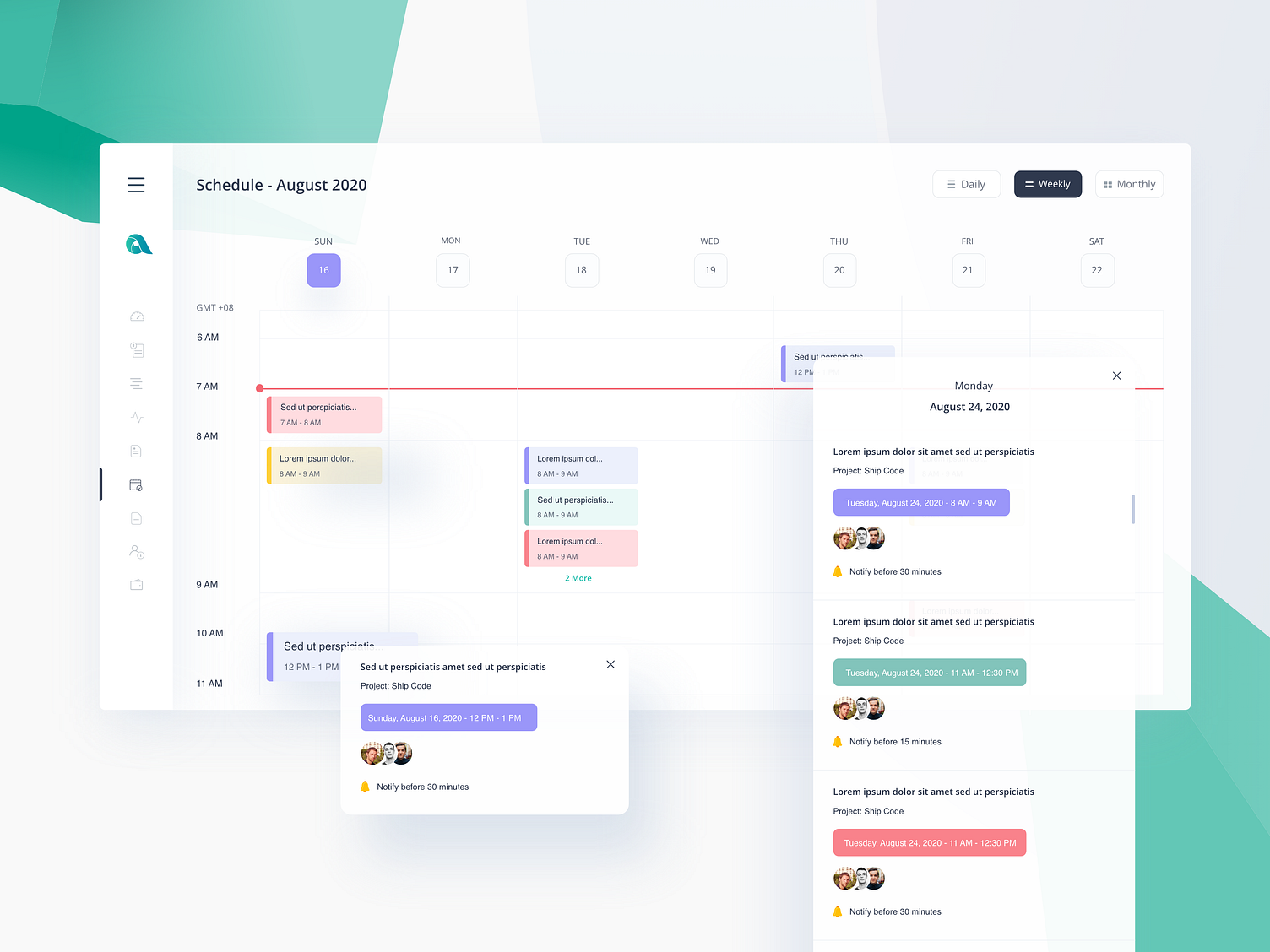 Event & Schedule - UX & UI by Razy Hassan on Dribbble