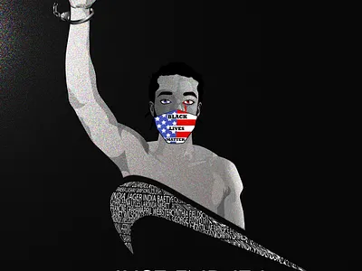 BLM blacklivesmatter creative illustration vector